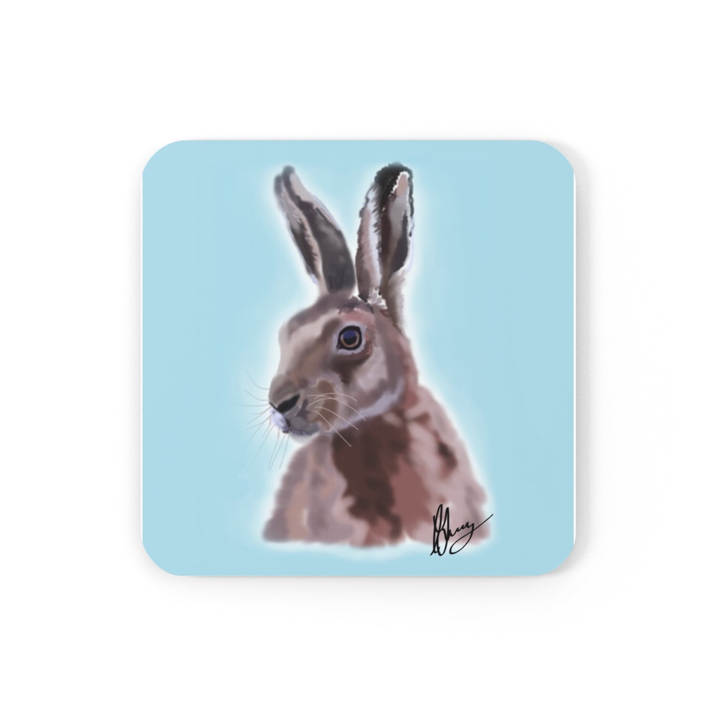Winter Hare Coaster Set