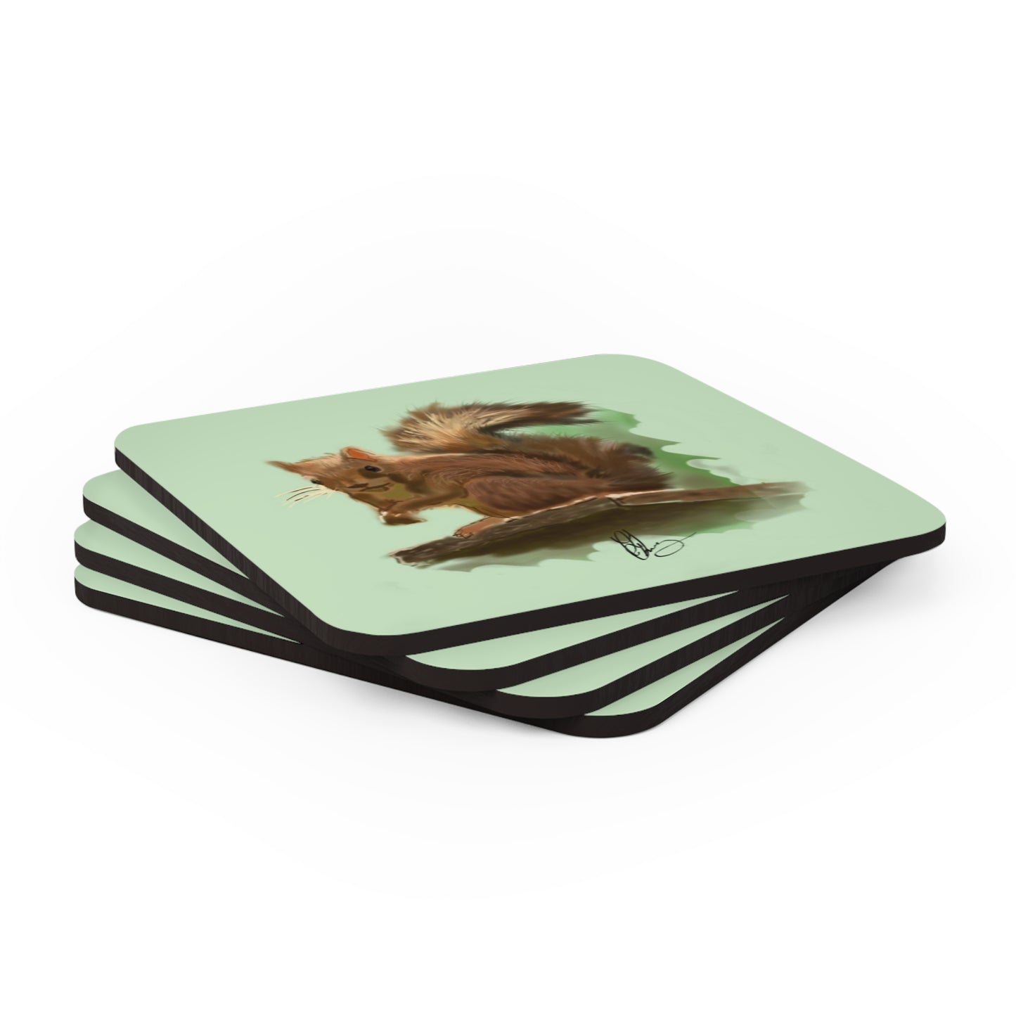 Inquisitive Squirrel Coaster Set