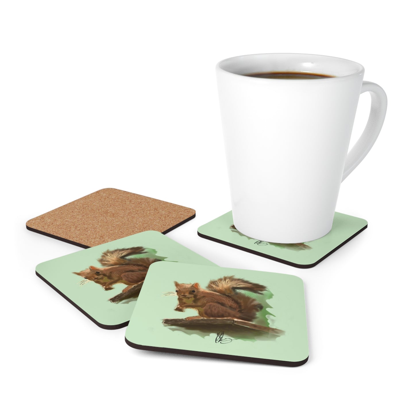 Inquisitive Squirrel Coaster Set