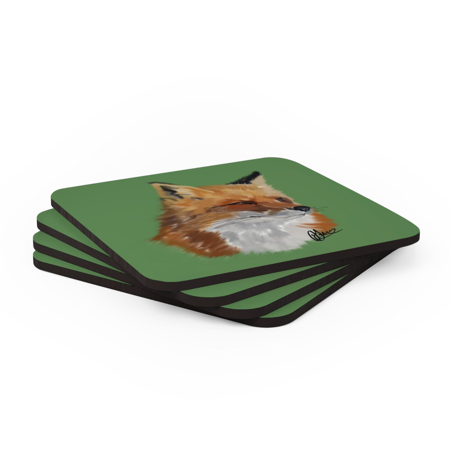 Autumn Fox Coaster Set