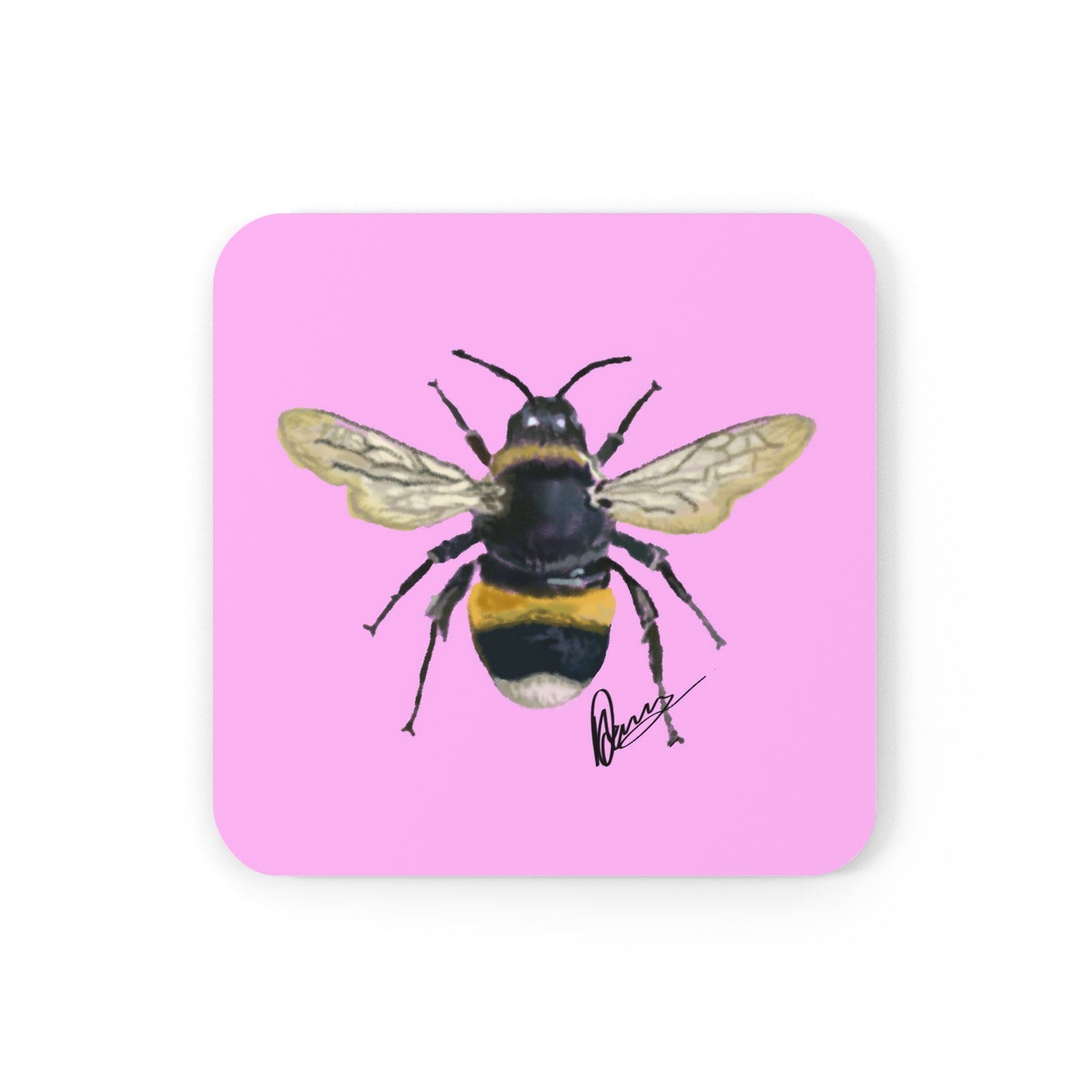 Vibrant Bee Coaster Set