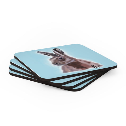 Winter Hare Coaster Set